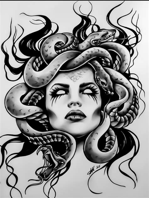 medusa head tattoo.